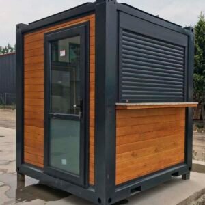 Container Kiosque Commercial avec Volet Roulant et Comptoir