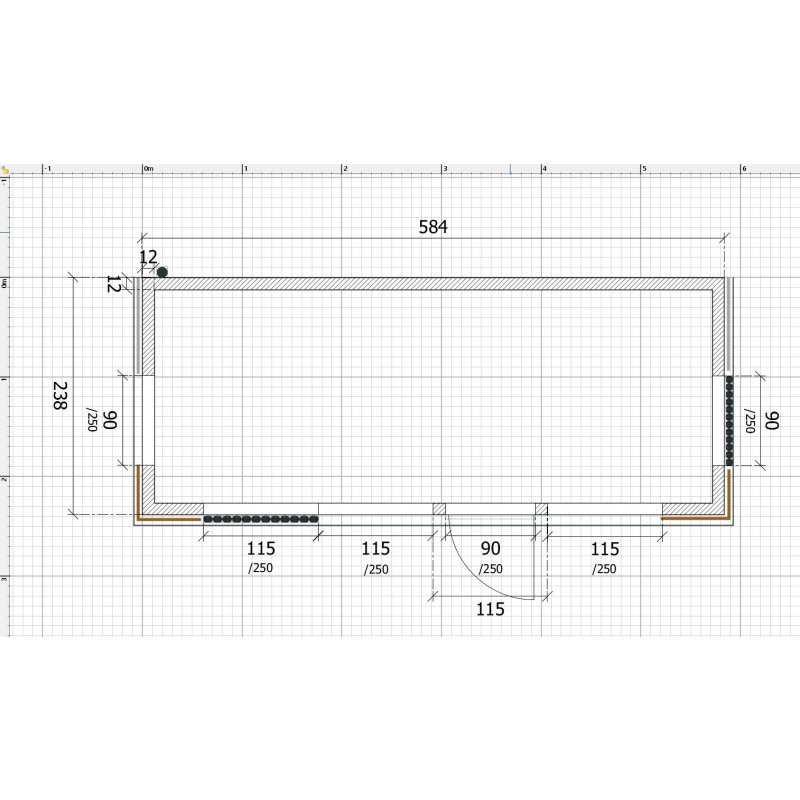Conteneur de bureau 6 x 2,5 m .. Conteneur de bureau 6 x 2,5 m
