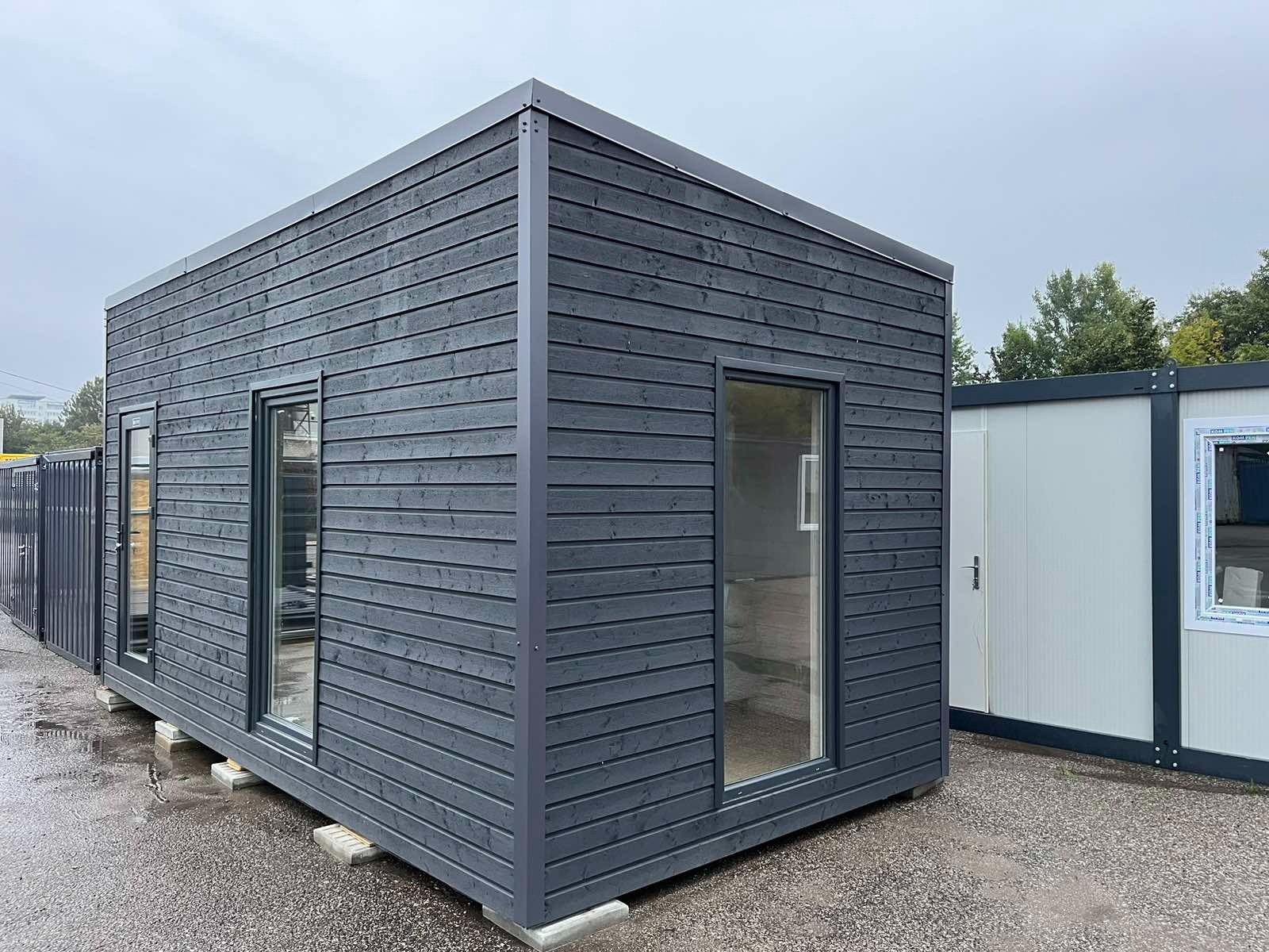 Studio Modulaire 18 m² Isolé Bardage Bois Anthracite 3 Studio Modulaire 18 m² Isolé Bardage Bois Anthracite