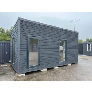 Studio Modulaire 18 m² Isolé Bardage Bois Anthracite