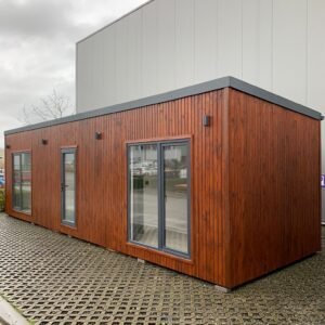 Unité Résidentielle Modulaire 30 m² – Bardage Bois