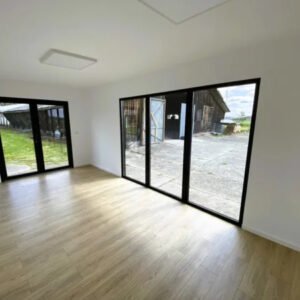 Container Bureau Panoramique 18 m² Design Bois & Anthracite