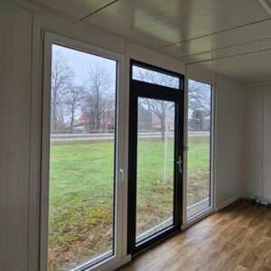 Pavillon Modulaire Panoramique 18 m² Tout Équipé - Isolé et Climatisé