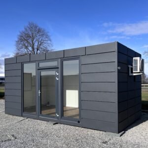 Pavillon Modulaire Panoramique 18 m² Tout Équipé - Isolé et Climatisé
